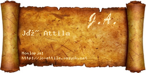 Jó Attila névjegykártya