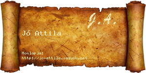 Jó Attila névjegykártya